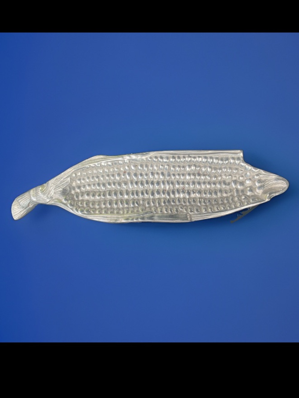 Vintage Bruce Fox Design Cast Aluminum Corn on the Cob Serving Dish Platter